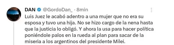 El tuit de la pol�mica/ Fuente:X