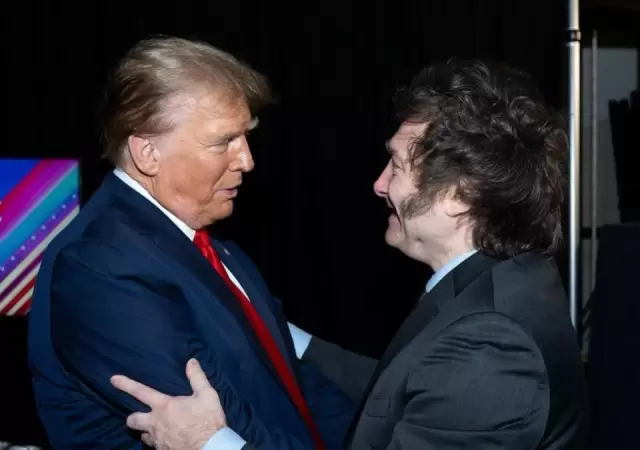 Donald Trump y Javier Milei en un encuentro anterior. (Foto: archivo web)