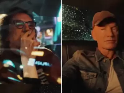 Colaboraci�n entre Charly Garc�a y Sting.