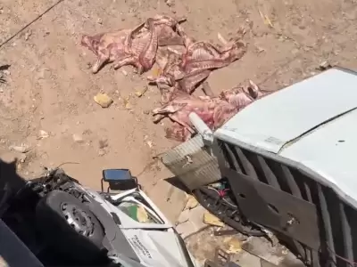 Especialistas remarcaron que esa carne no puede consumirse debido a que perdi� la cadena de fr�o durante horas. /