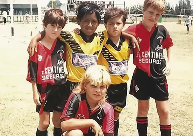 Leo Messi en su tiempos de ni�o