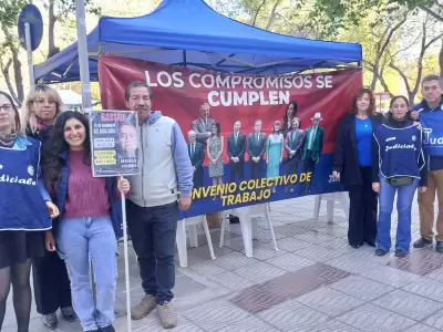Reclamo empleados judiciales/ Fuente: Daniel Gallardo