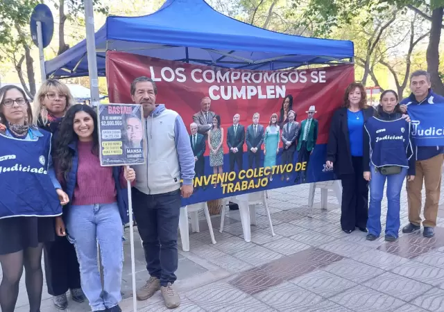 Reclamo empleados judiciales/ Fuente: Daniel Gallardo