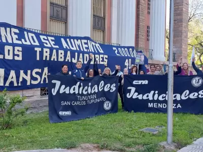 Reclamo empleados judiciales / Fuente: Daniel Gallardo