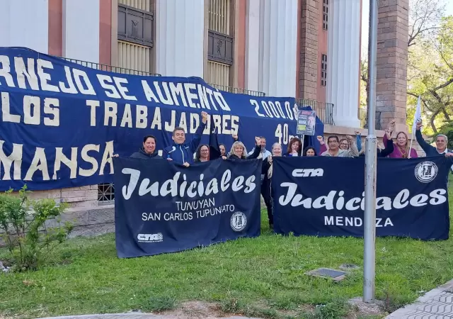 Reclamo empleados judiciales / Fuente: Daniel Gallardo