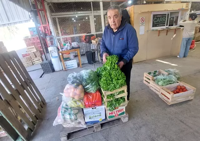 Productor y titular de la Uni�n Frutihort�cola Argentina, Omar Carrasco.