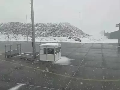 Nieve en complejo Los Libertadores Chile