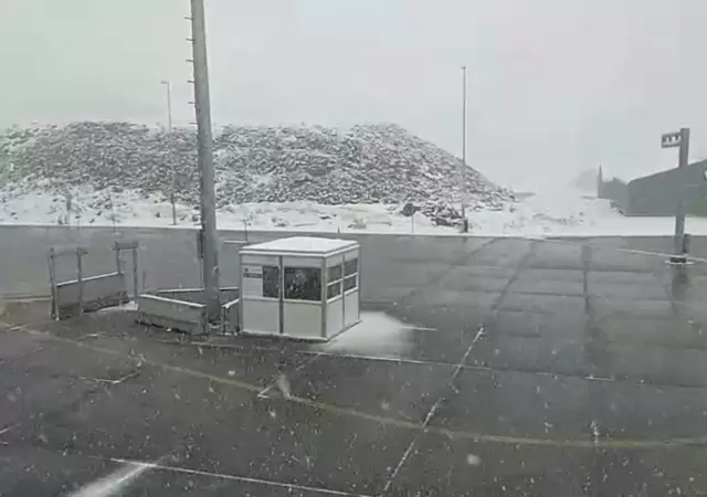 Nieve en complejo Los Libertadores Chile