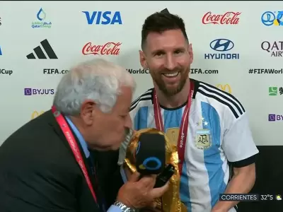 Tit� Fern�ndez con Messi y la Copa del Mundo 2022