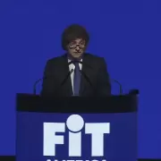 Milei volvi� de USA, fue a la Feria de Turismo en la Rural y dio un discurso de campa�a