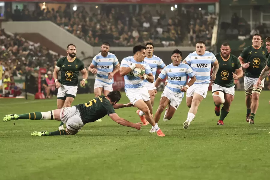 Los Pumas cayeron ante Sud�frica, que los derrot� sin contemplaciones 67-30/ Fuente: X de Los Pumas