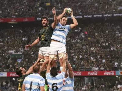 Los Pumas cayeron ante Sud�frica, que los derrot� sin contemplaciones 67-30/ Fuente: X de Los Pumas