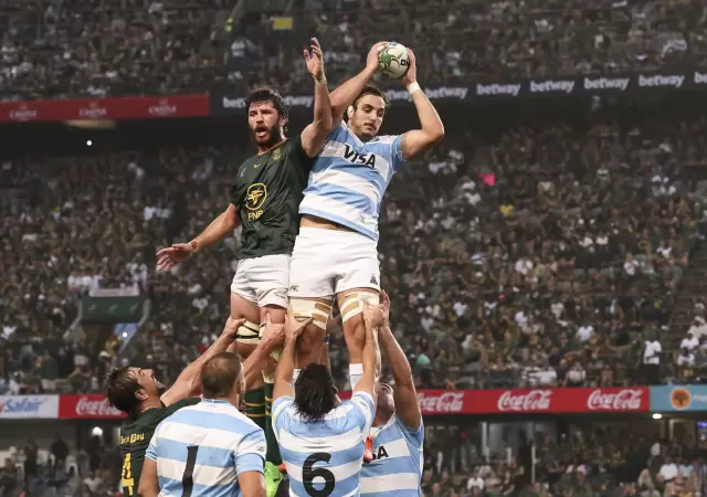 Los Pumas cayeron ante Sud�frica, que los derrot� sin contemplaciones 67-30/ Fuente: X de Los Pumas