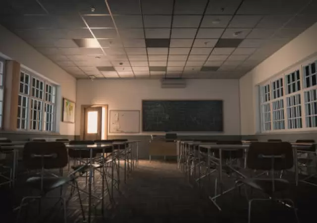 Aula vac�a de escuela. (Imagen ilustrativa).