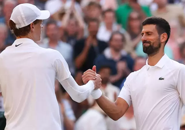 Sinner y Djokovic, glorias del tenis mundial