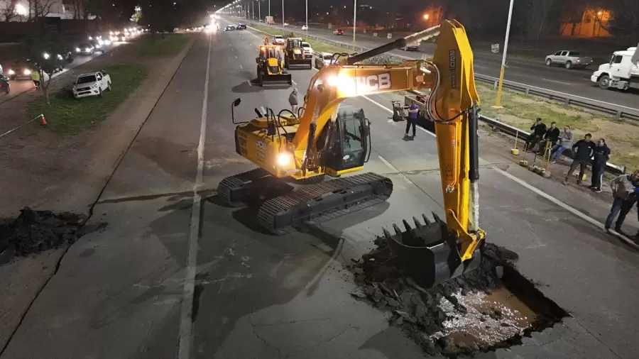 Arreglos en el Acceso Sur/ Fuente: Municipalidad de Luj�n de Cuyo