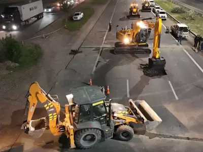 Comenzaron los arreglos en el Acceso Sur/  Fuente Municipalidad de Lujan de Cuyo