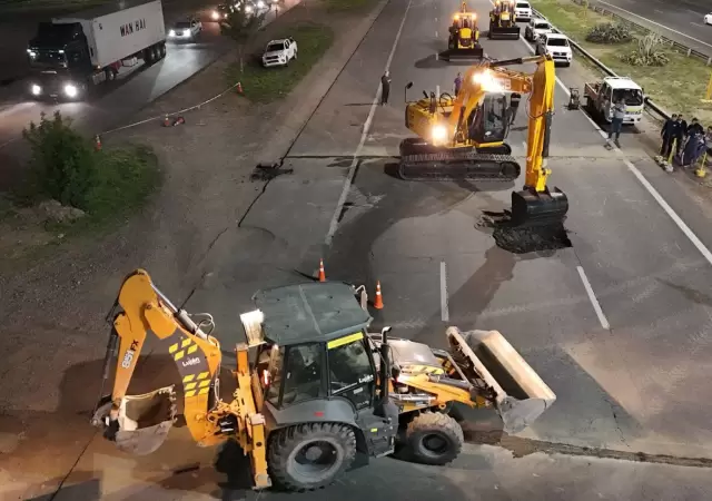 Comenzaron los arreglos en el Acceso Sur/  Fuente Municipalidad de Lujan de Cuyo