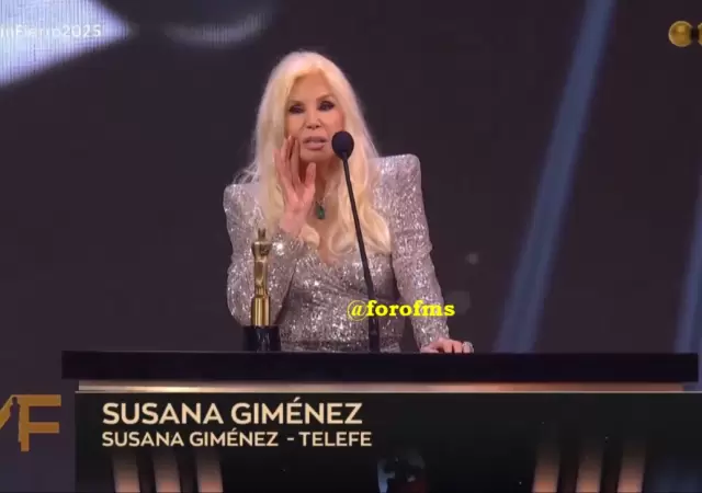 El fallido de Susana Gim�nez en los Mart�n Fierro que nadie dej� pasar.
