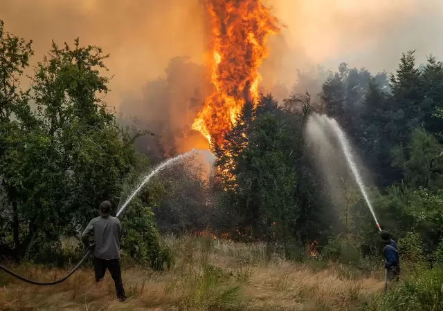 Alerta por incendios forestales.