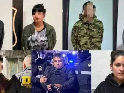 Detenidos por el triple crimen.