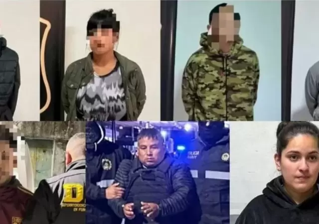 Detenidos por el triple crimen.