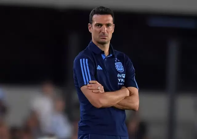 Leonel Scaloni, entrenador del seleccionado