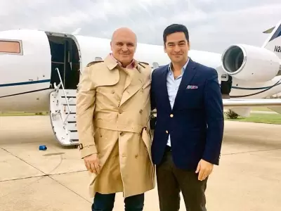 Jos� Luis Espert con Fred Machado, antes de conocerse el esc�ndalo.
