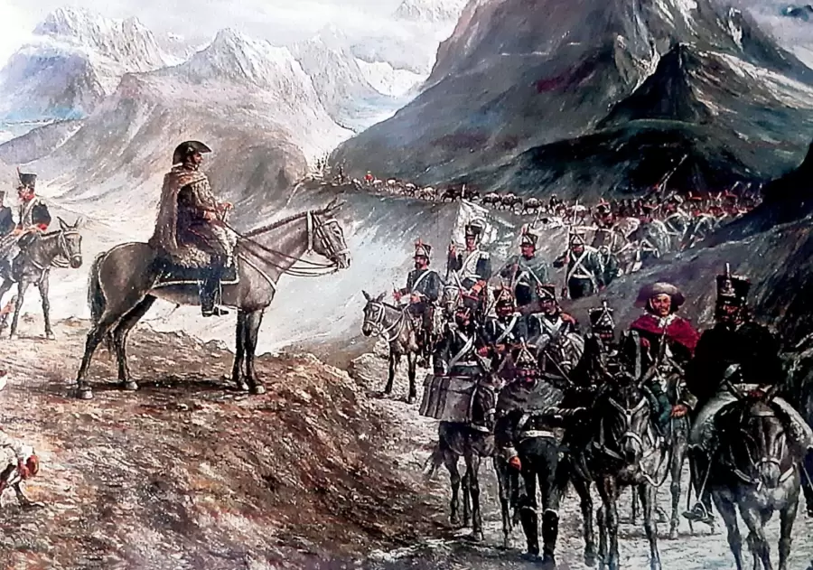 Como jefe del Ej�rcito de los Andes, el General San Mart�n recib�a �rdenes