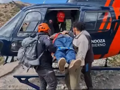 Rescate en Potrerillos./