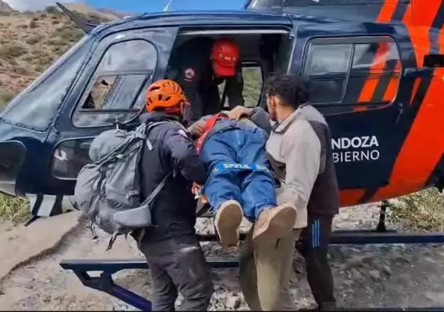 Rescate en Potrerillos./