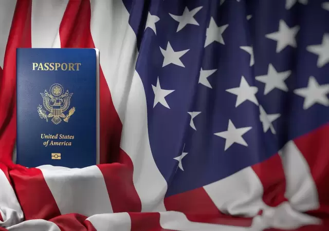 VISA estadounidense.