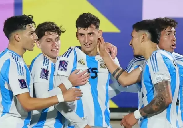 La Selecci�n argentina avanza a paso firme.