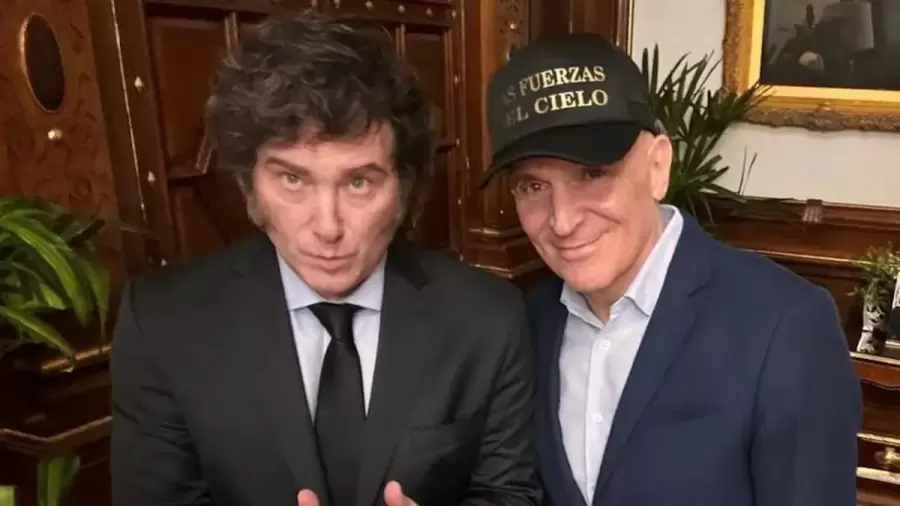 El presidente Javier Milei y el cuestionado candidato Jos� Luis Espert. (Foto: archivo web)