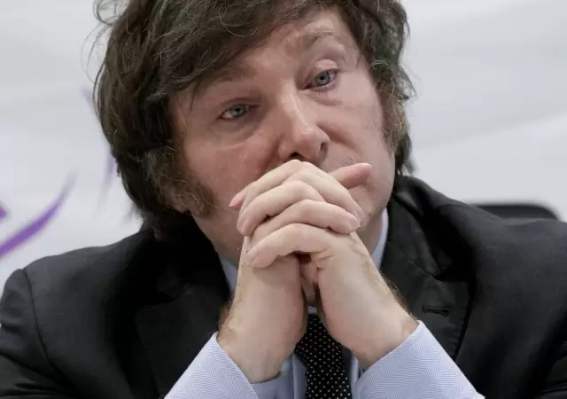 Javier Milei preocupado
