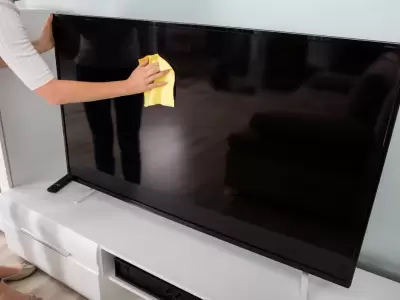 Limpieza de la pantalla del televisor.