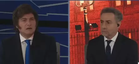 Javier Milei dio una entrevista en LN+ con Luis Majul/ Fuente: Captura de video