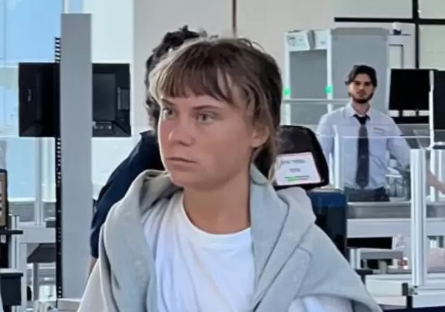 Greta Thunberg, la activista sueca que fue deportada.