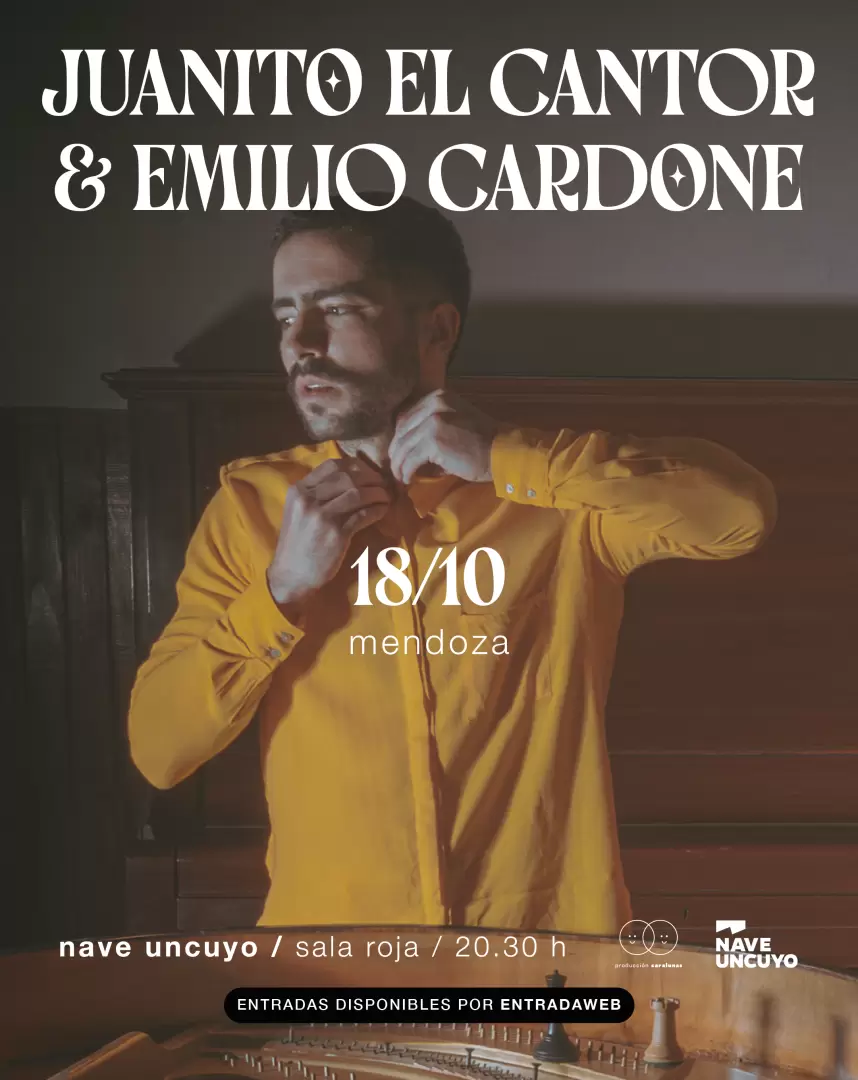 El dúo entre Juanito El Cantor y Emilio Cardone promete promete poesía y exploración sonora en Mendoza
