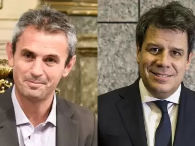 Mart�n Menem, presidente de la C�mara de Diputados, y Facundo Manes, legislador.