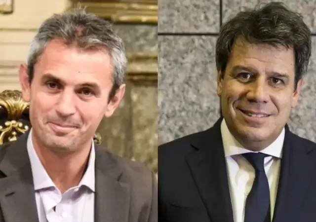 Mart�n Menem, presidente de la C�mara de Diputados, y Facundo Manes, legislador.