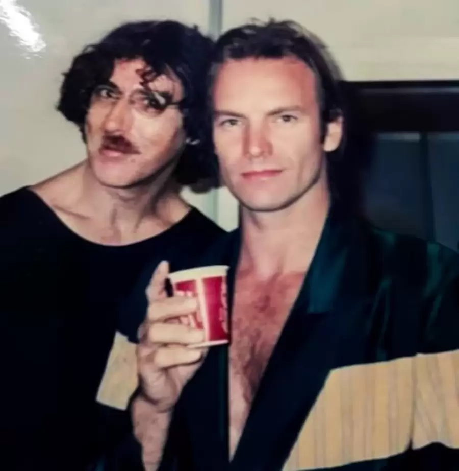Charly Garc�a y Sting en la juventud