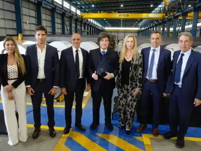 Javier Milei en Sidersa