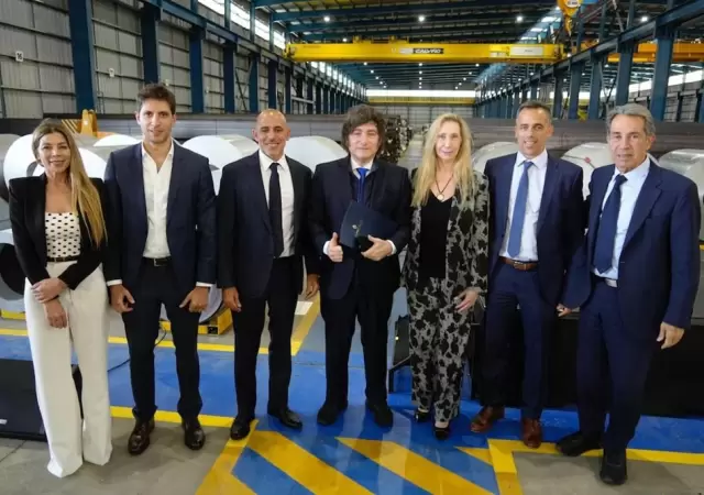 Javier Milei en Sidersa