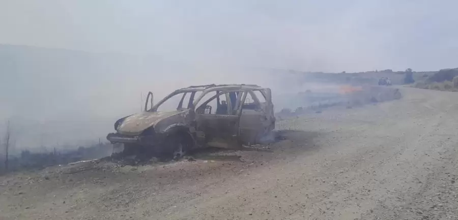 Coche incendiado en Crdoba