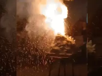 Explot� un volc�n y una nena de 10 est� grave/ Fuente: Captura de pantalla de video