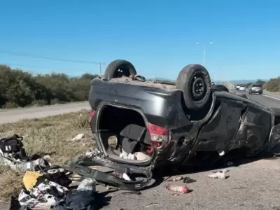 Accidente de hinchas de Gimnasia y Esgrima/ Fuente: Polic�a de San Luis
