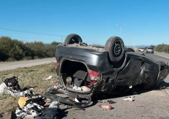 Accidente de hinchas de Gimnasia y Esgrima/ Fuente: Polic�a de San Luis