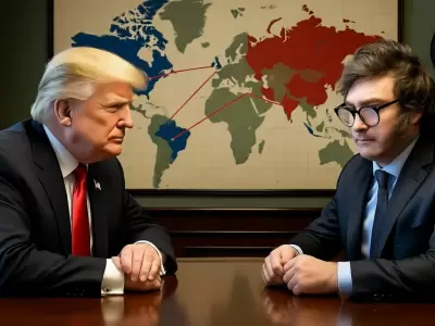 Donald Trump que pone en jaque la inversi�n china en Argentina.
-Imagen generada con IA-