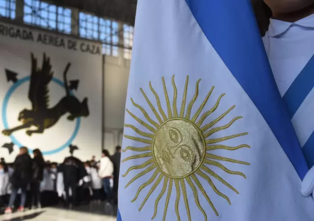 Bandera argentina.